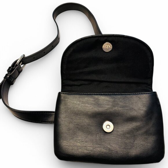 NWOT! Sam Edelman Vegan Leather Quilted Logo Belt/Waist Bag - Picture 5 of 6